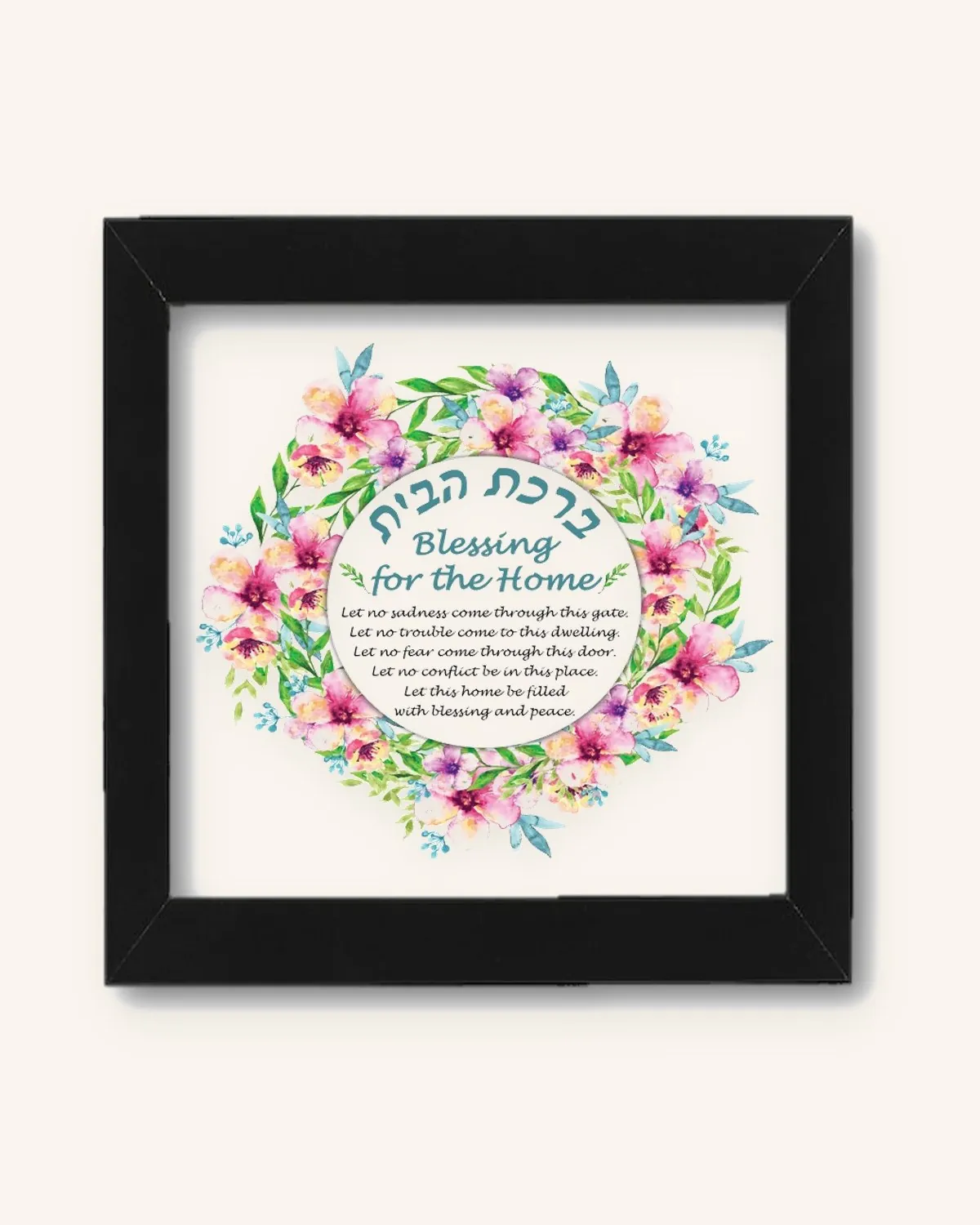 Floral Love Home Blessing Art Work