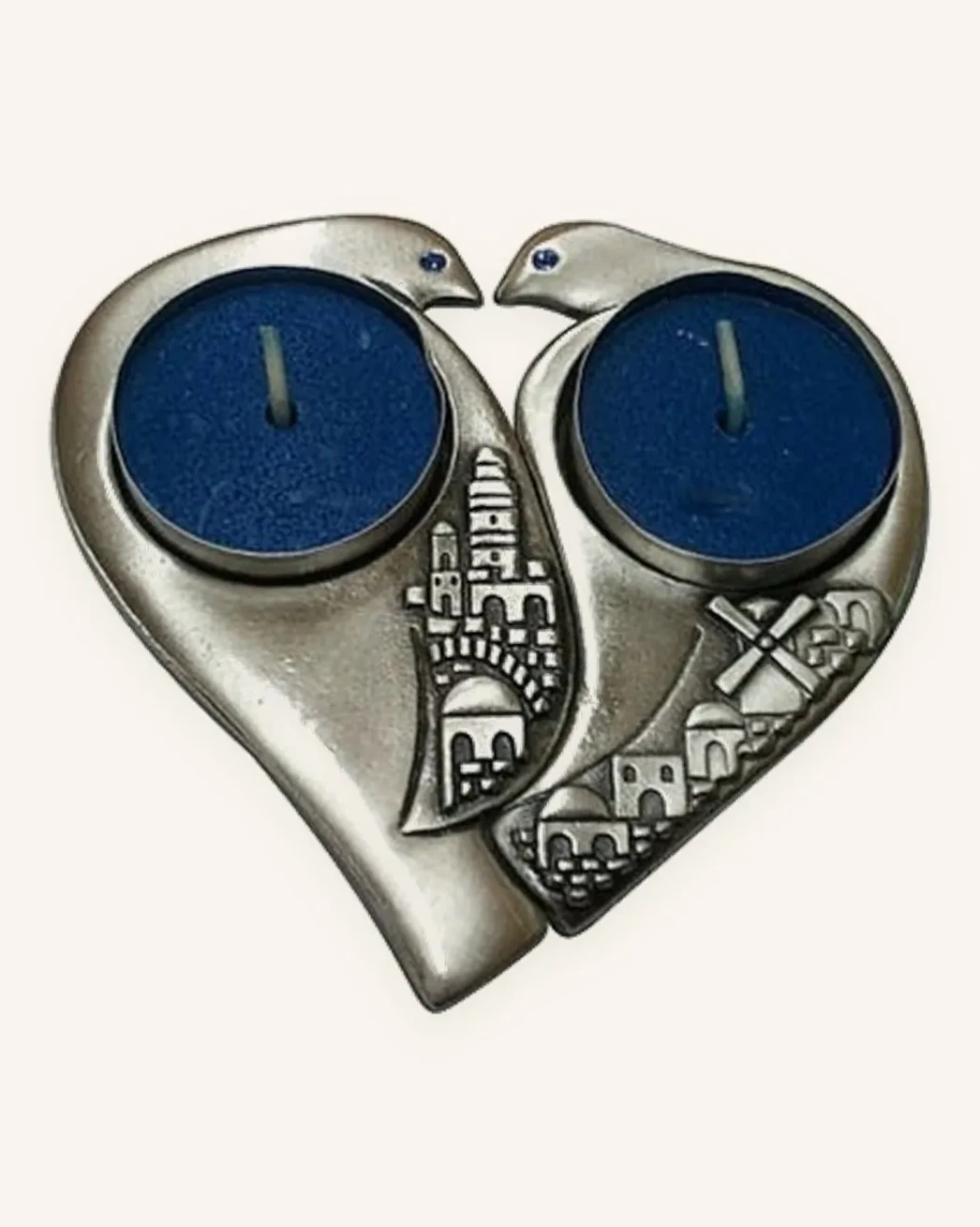 Jerusalem Love Doves Candle Holders