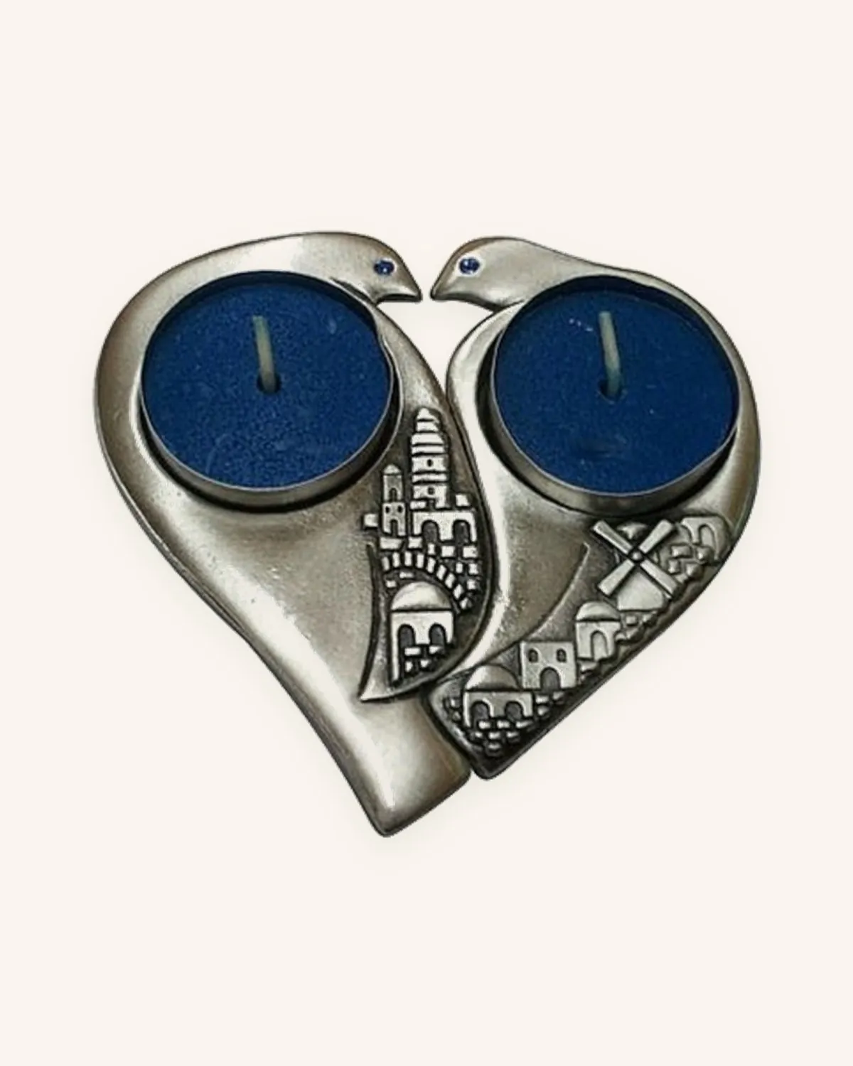 Jerusalem Love Doves Candle Holders