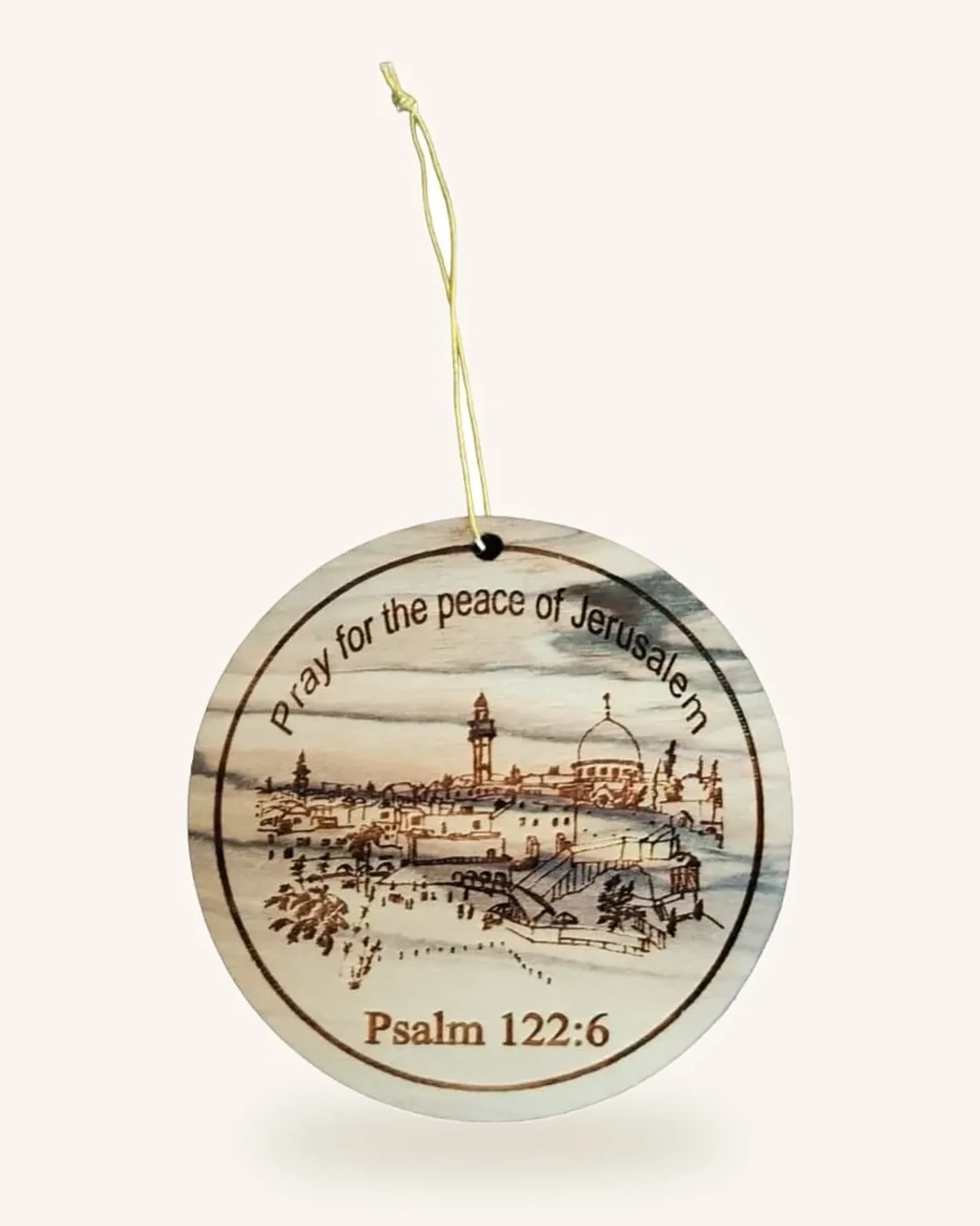 Jerusalem Olivewood Ornament — partner gift offer
