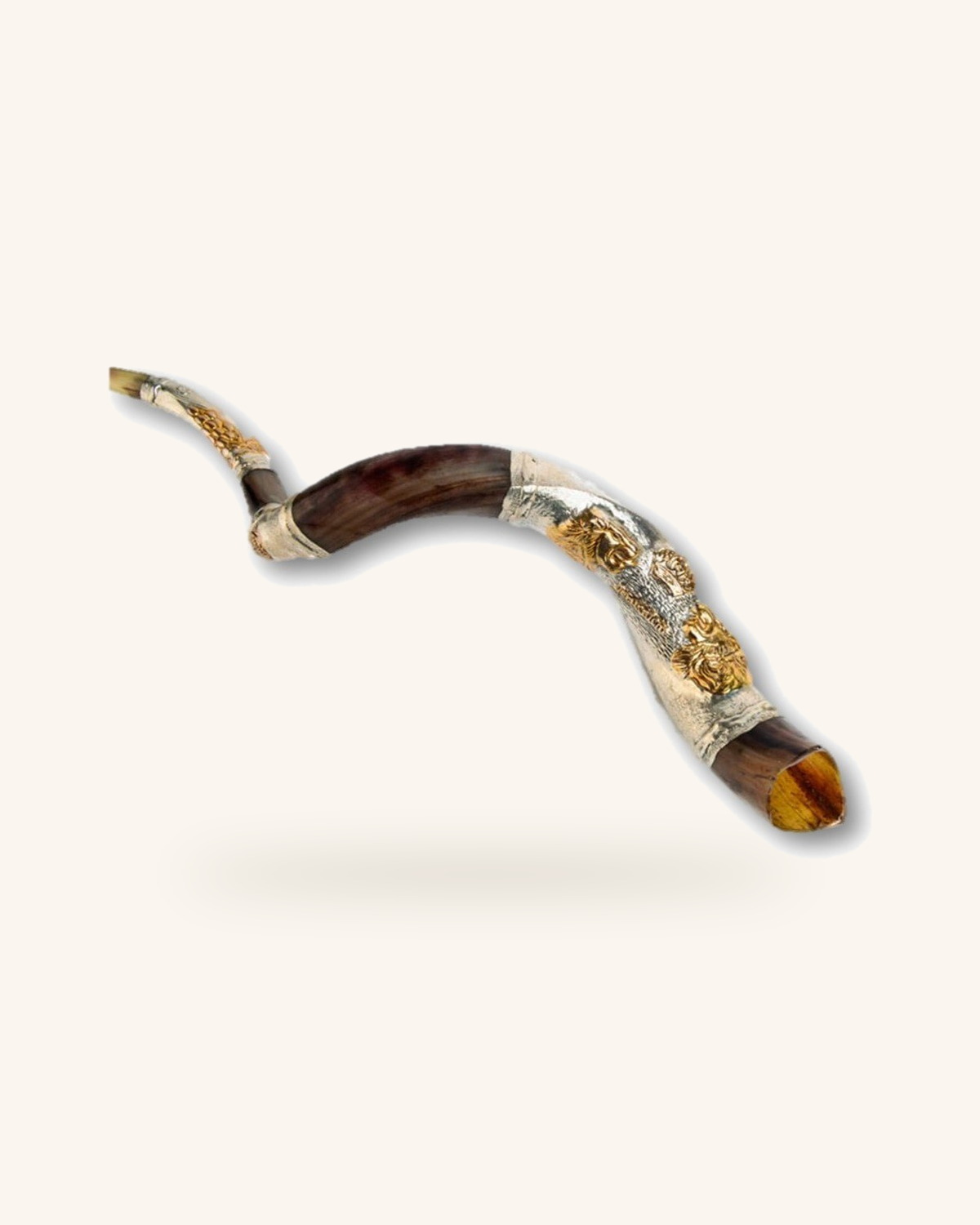 Lion of Judah Yemenite Shofar – Silver Plated