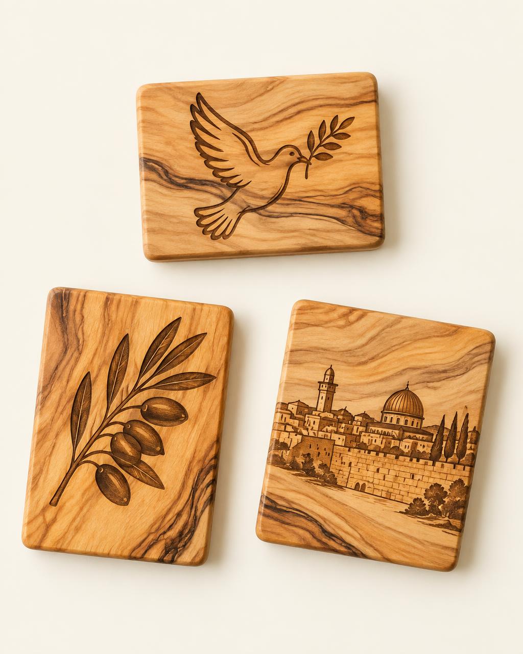Olive Wood Magnets