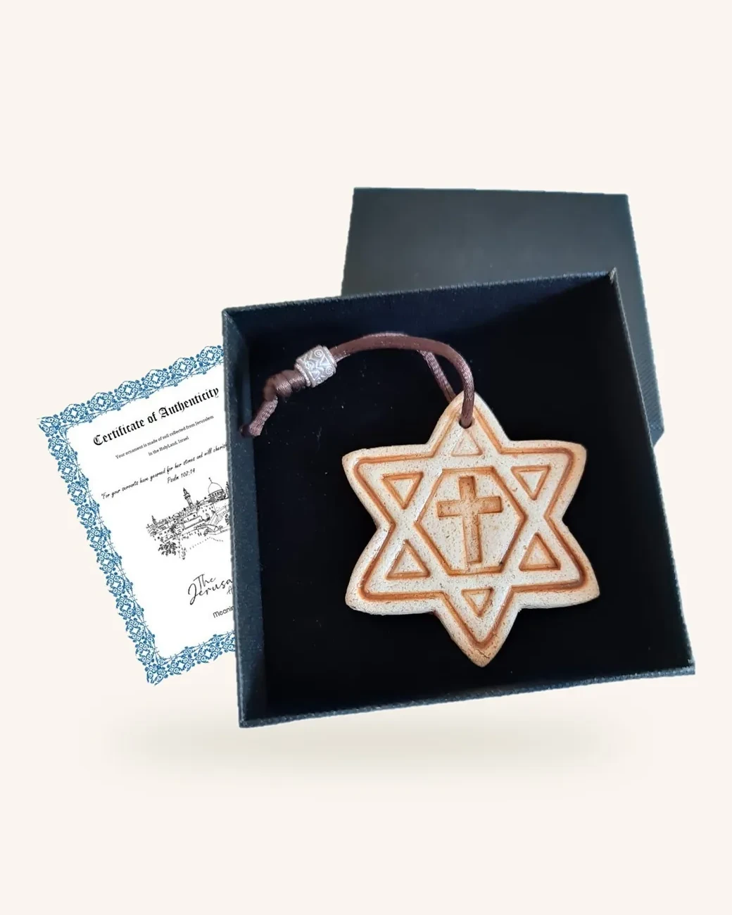 Star Cross Soil Coin Ornament