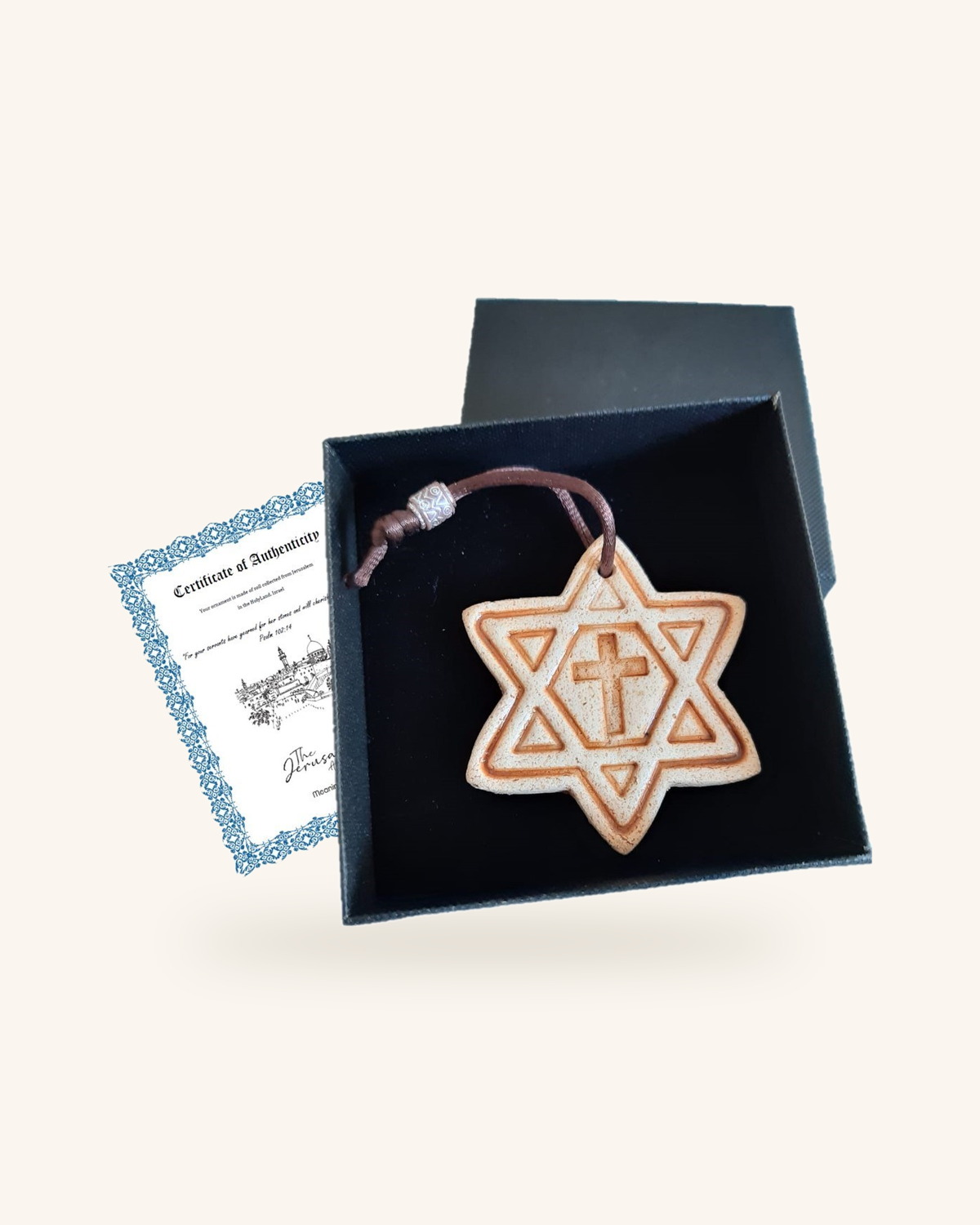 Star Cross Soil Coin Ornament